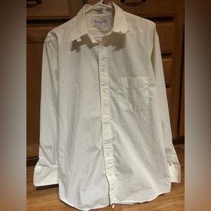 Burberry Men’s Off White Button Up Dress Shirt Size 17-34